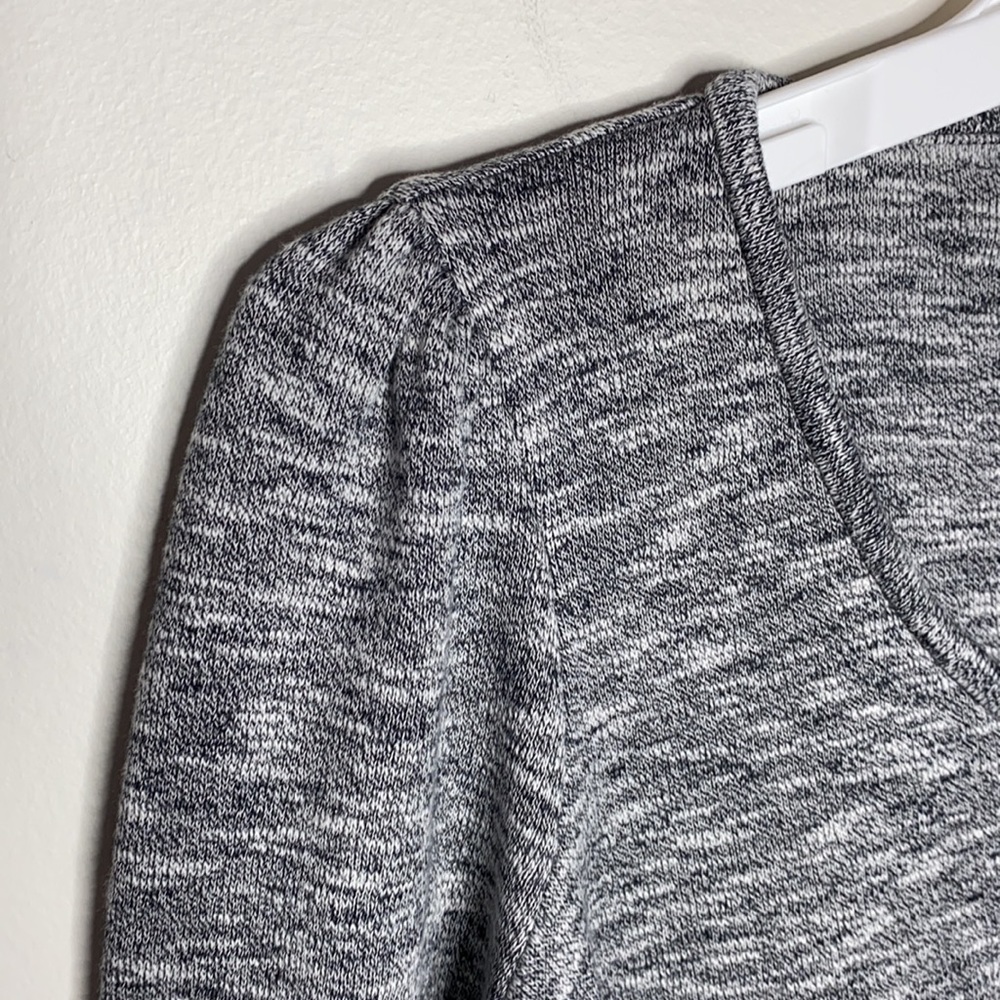 Madewell Heathered Gray Puff Sleeve Sweater Dress  size S - Picture 5 of 10